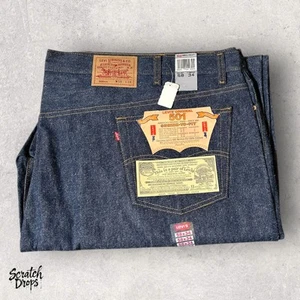 Vintage Levi’s 501xx Shrink-to-Fit Jeans USA Made W58 L34 501 Tag Deadstock NWT - Picture 1 of 7