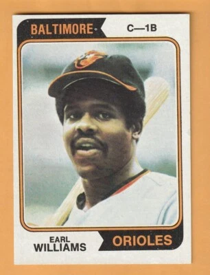 Earl Williams Baltimore Orioles 1974 Topps #375 Montclair New Jersey 10F - Image 1 of 2