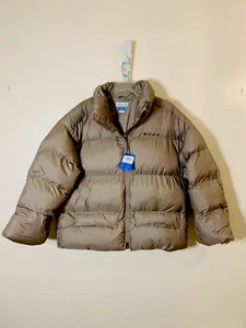 Columbia Puffect quilted full zipper puffer jacket taupe NWT size L $130.00 - Picture 1 of 8