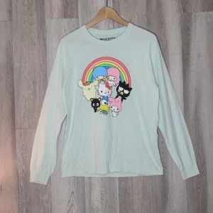 Sanrio Hello Kitty & Friends Womens S/M Light Blue Long Sleeve Tee Casual - Picture 1 of 4