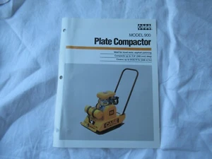 Case 900 plate compactor specification sheet brochure - Afbeelding 1 van 2
