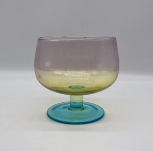 Vintage Hand Blown Cordial Sniffer Glass Multicolor - Picture 1 of 5