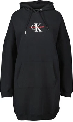 NEU! Calvin Klein Jeans Damen Hoodie-Kleid Gr. M schwarz - Bild 1 von 3