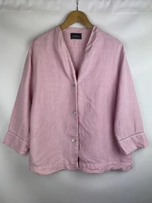 Oska ladies linen avant-grade kimono style jacket size 4 - Image 1 of 4
