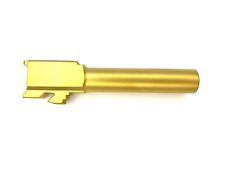 Matte Gold Barrel for Glock 19 G19 Titanium Nitride TIN Gen 1-3Flush Cut Crowned