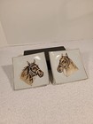 Vintage Artmark Decorative Small Porcelain Horse Head Plates Japan, Set Of 2