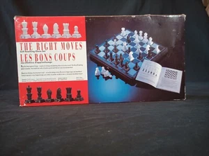 Vintage Chess Set The Right Moves Self-Teaching Beginners New Open Box - Picture 1 of 7