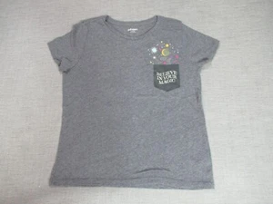 Old Navy T Shirt Girls Size XL 14-16 Gray Short Sleeve Believe in Your Magic Tee - Picture 1 of 8