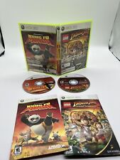 LEGO Indiana Jones and Kung Fu Panda Dual Pack (Microsoft Xbox 360, 2008) CIB