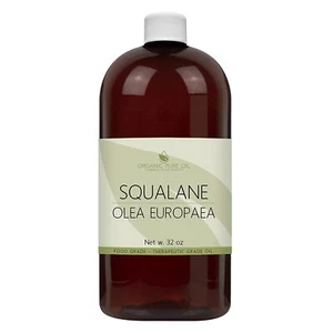 Aceite de escualano 100% puro orgánico de aceitunas no transgénicas 32 oz granel cuarto de galón cabello piel - Imagen 1 de 2