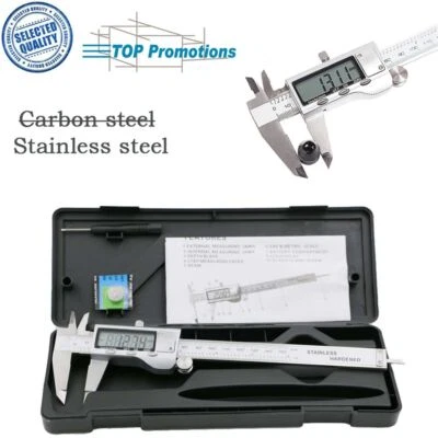 Measuring Tool LCD Gauge Stainless Steel Micrometer Digital Vernier Caliper - image 1 of 4