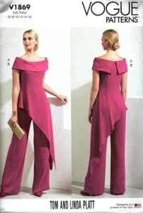Vogue V1869 Misses 8 to 16 Tom and Linda Platt Top and Pants Sewing Pattern - Picture 1 of 2