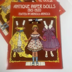 Antiguo libro de muñecas de papel 1915-1920 editado por Arnold Arnold nuevo conjunto de 3 sin cortar - Imagen 1 de 11