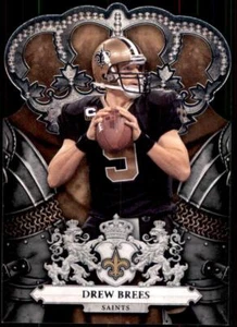 2010 Preferred Crown Royale Die Cut Drew Brees NFL Base Card Set Break Saints - Picture 1 of 2
