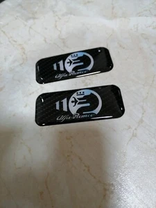 Gel domed flexible badge for Alfa Romeo decorative interior x2 - Picture 1 of 2