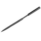 Second Cut Steel Half Round Needle File with Plastic Handle, 5mm x 180mm