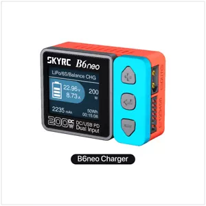 SkyRC B6neo Smart Charger DC 200W PD 80W LiPo Battery Balance Charger Discharger - Picture 1 of 35