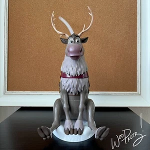 2019 Disney Parks Frozen Sven Reindeer Sipper Toy Figure Cup Brand New - Picture 1 of 7