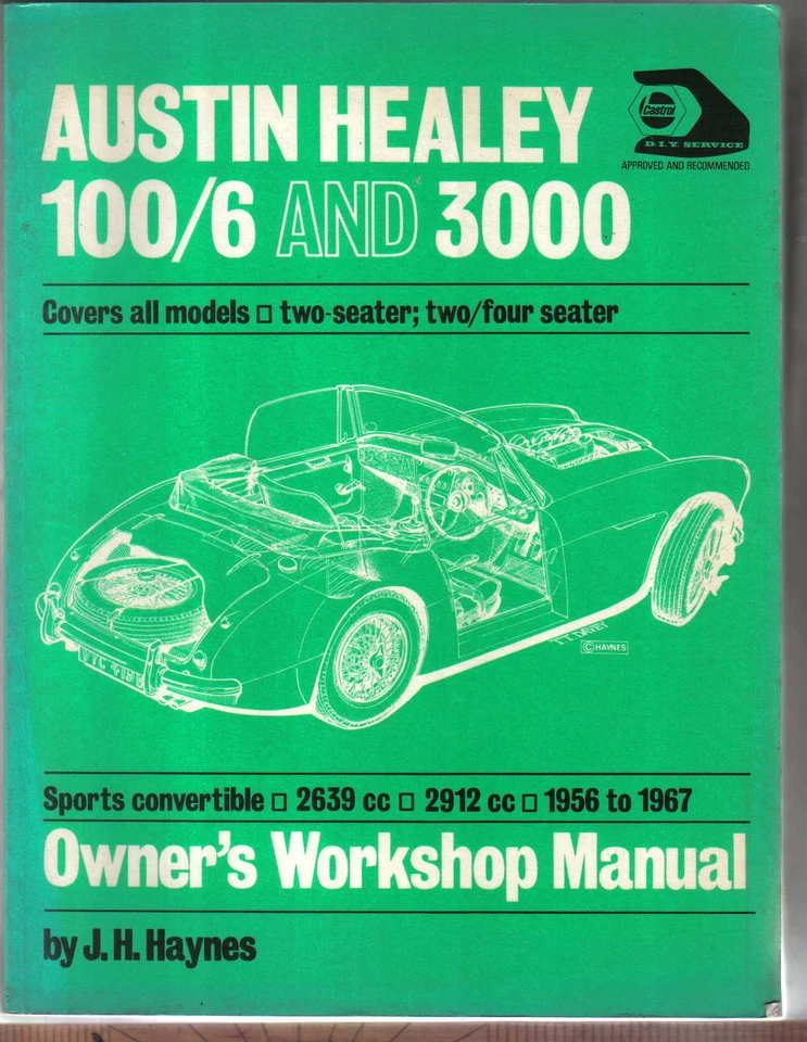 Austin Healey 100/6 y 3000 1956-67 todos los modelos Haynes Workshop Manual Tapa blanda Foto 1 de 1