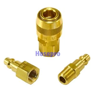 1/4 NPT Accesorios de Manguera de Aire Estilo M Línea de Herramientas Compresor Construcción Acoplador Enchufe - Imagen 1 de 10
