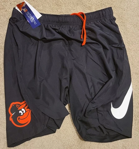 XL mlb Baltimore Orioles NIKE dri-fit Training Performance SHORTS pockets nka2 Cover