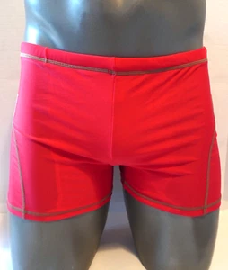 MEN'S NEW RED SWIM TRUNKS SIZE LARGE - Picture 1 of 6