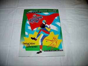 Seattle Mariners 1995 ALCS A.L. Championship Game Program vs Cleveland Indians - Picture 1 of 6
