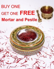 10 grams Pure Finest Premium Saffron Threads Highest Grade + Mortar & Pestle