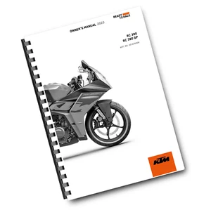 KTM 2023 - RC 390 GP - OWNERS MANUAL USER GUIDE - Picture 1 of 5