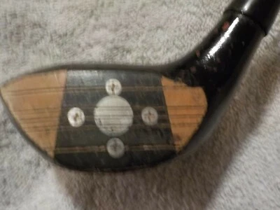 A MacGregor Celebrity Persimmon Head 4 Wood with Eye-O-Matic-60 Insert - Image 1 of 3