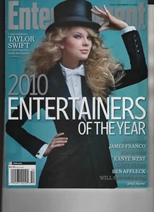 TAYLOR SWIFT DEC 10 2010 ENTERTAINMENT WEEKLY MAGAZINE NO LABEL - Imagen 1 de 2