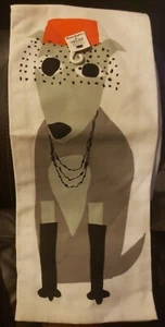 World Market Posh Lady Dog Cotton Tea Towel 20 X 28" - Picture 1 of 1