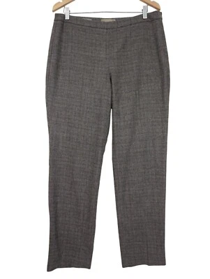 Pantalones de tweed Talbots Luxe para mujer 10 marrón topo tejido italiano mezcla de lana forrados Foto 1 de 4