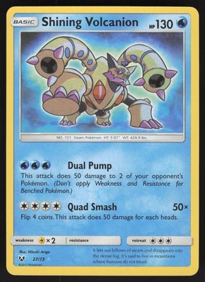 Shining Volcanion 27/73 Shiny Holo Rare Pokemon TCG Shining Legends NM - Image 1 of 2