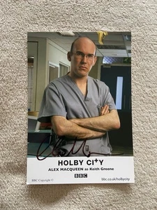 ALEX MACQUEEN (HOLBY CITY) HAND SIGNED CAST CARD - UNDEDICATED - Picture 1 of 2