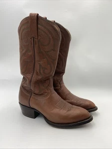 Vintage Tony Lama Stiefel Braun Herren Cowboy Herren Größe 8D - Bild 1 von 15