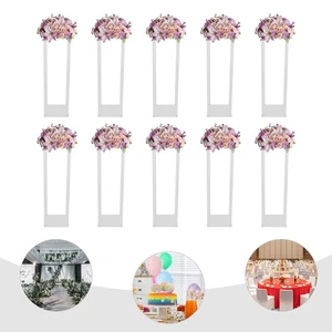 10PCS Clear Acrylic Flower Stand, Acrylic Flower Stand for Wedding Centerpieces - Picture 1 of 13