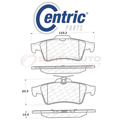 Centric C-TEK Ceramic Disc Brake Pads for 2007-2010 Saturn Sky 2.0L 2.4L L4 qx Foto 1 de 4