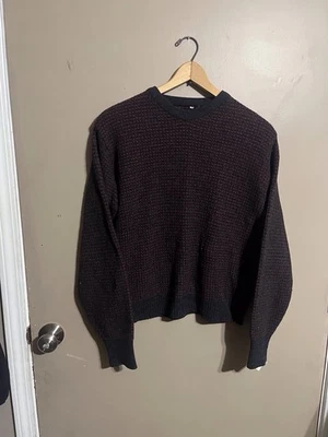 Suéter Pullover MCM Mezcla Lana Estilo Tejido Waffle Años 60 De Colección Estilo Años 50 XS/S Foto 1 de 4