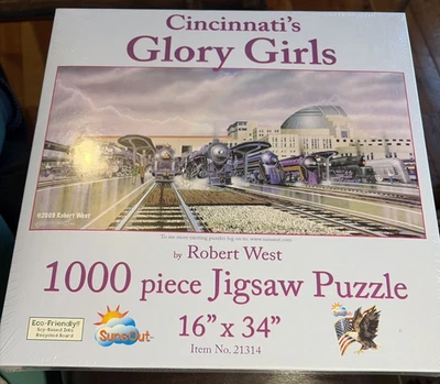 Rompecabezas SunsOut Cincinnati's Glory Girls por Robert West 1000 piezas nuevo Foto 1 de 4