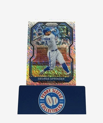 2021 Panini Prizm - FOTL George Springer #185 Shimmer 1/7 -HOU Astros - PSC - Image 1 of 3