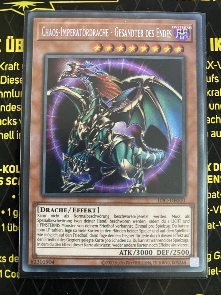Yu-Gi-Oh! Chaos-Imperatordrache - Gesandter Des Endes IOC-DE000 NM/MT Packfresh - Bild 1 von 1