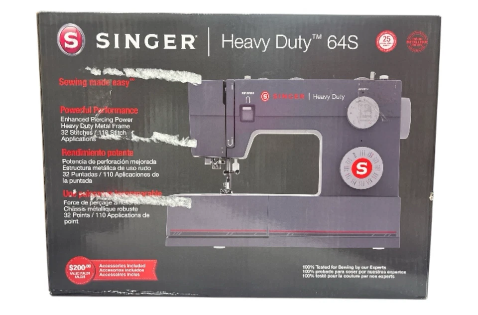 Singer 64S Heavy Duty Mechanical Sewing Machine 110 Stitch Applications