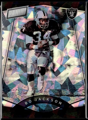 BO JACKSON #/25 2017 PANINI NSCC VIP PARTY CRACKED ICE PRIZM RAIDERS - Image 1 of 3