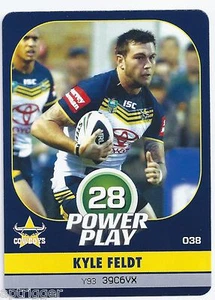 2015 NRL Power Play Base Card (038) Kyle FELDT Cowboys - Picture 1 of 1