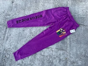 Disney Hocus Pocus Girl Sweat Pant Purple Jogger Trouser Size L 11-13 - Picture 1 of 9