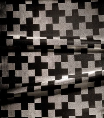 Brocado litúrgico cristão ortodoxo grego tecido igreja clássico padrão cruzado - Imagem 1 de 4