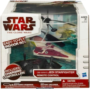 Star Wars The Clone Wars Remote Control Vehicle Obi Wan's Jedi Starfighter NIB - Picture 1 of 6