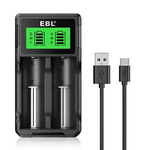 EBL Battery Charger for 1.2V Ni-MH Ni-CD Rechargeable C AA AAA 14500 Batteries - Picture 1 of 7