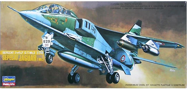 HASEGAWA 803 Sepecat Jaguar I mk2 scala 1/72 - Immagine 1 di 1